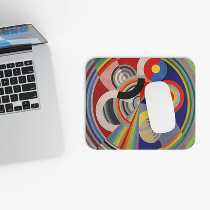 Rythme No. 1 by Robert Delaunay Mouse Pad, Rectangle