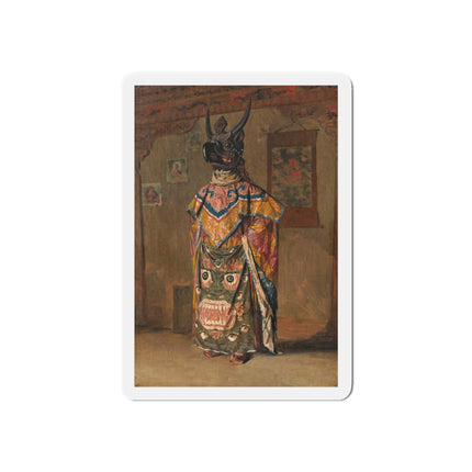 A Buddhist Lama at a Feast at Pemionchi Monastery by Vasily Vereshchagin Die-Cut Magnets (5 Sizes)