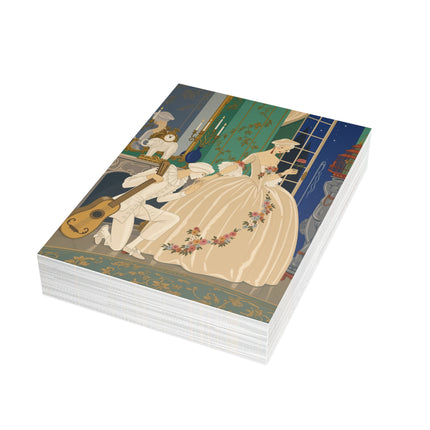 🌹🎸 The Midnight Serenade Postcard Bundles – Art Deco Romantic Elegance