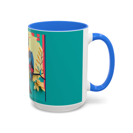 Curious Crow Colorful Mugs (11oz, 15oz)