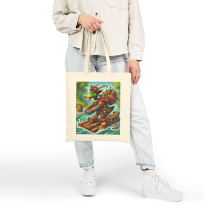 The Daring Drake Cotton Canvas Tote Bag – Adventure, Freedom & Mythic Storytelling