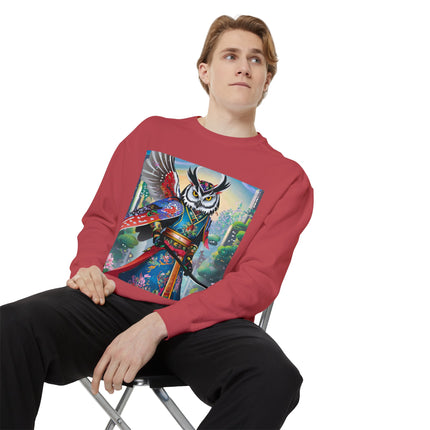 Cyberpunk Samurai Owl Sweatshirt