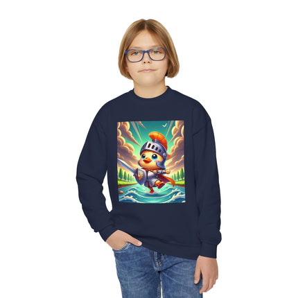 Valiant Duck Youth Crewneck Sweatshirt – Courage, Adventure & Heroic Fun