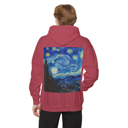 The Starry Night by Vincent Van Gogh Unisex Garment-Dyed Hoodie