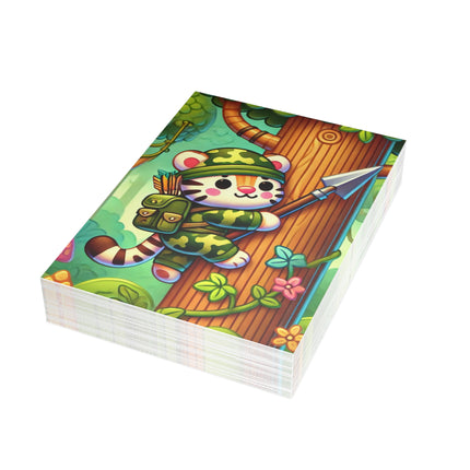 Stealthy Stripes Postcard Bundles (envelopes included) - Bundles of 10, 30, 50 Pieces