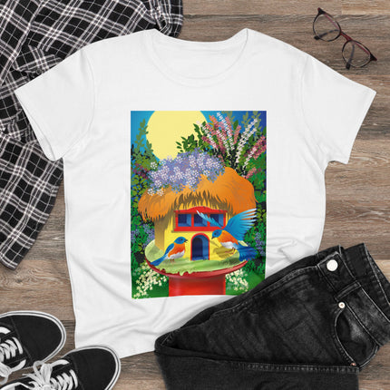 Birdhouse Haven Women's Midweight Cotton Tee