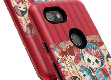 Geisha Kitten's Enchanted Carousel Phone Cases