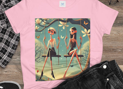 Whispers on the Spring Swing Cotton Tee