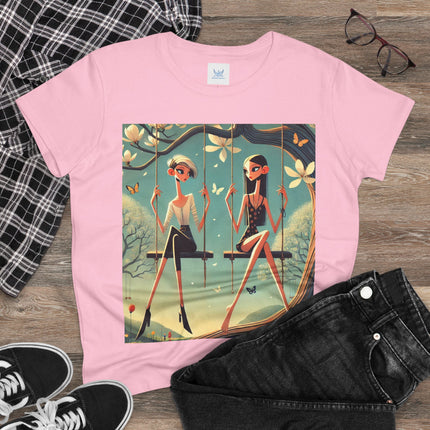 Whispers on the Spring Swing Cotton Tee