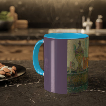 La Fontaine, Saint-Paul De Vence by Henri Le Sidaner Colorful Mug