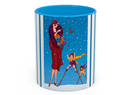 Snowfall & Couture Colorful Mugs (11oz, 15oz)