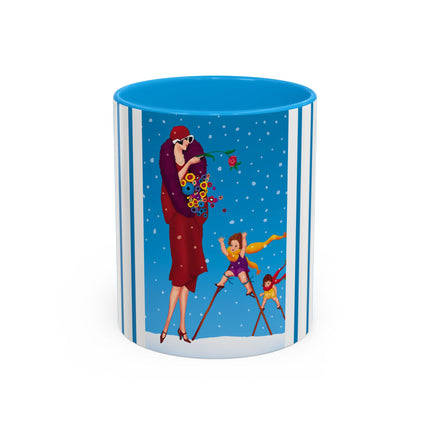 Snowfall & Couture Colorful Mugs (11oz, 15oz)