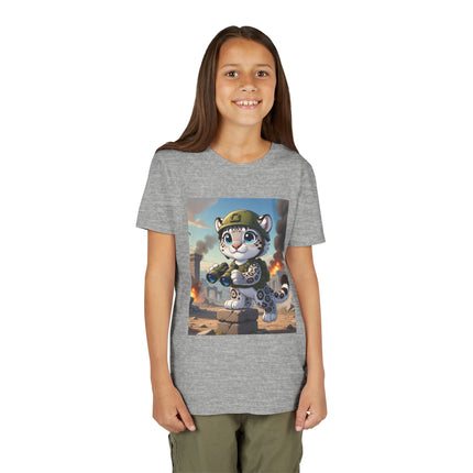 Snow Leopard Lookout Youth Short Sleeve Tee