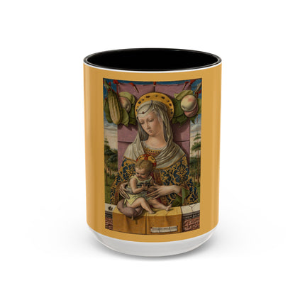 Madonna and Child by Carlo Crivelli Colorful Mugs (11oz, 15oz)