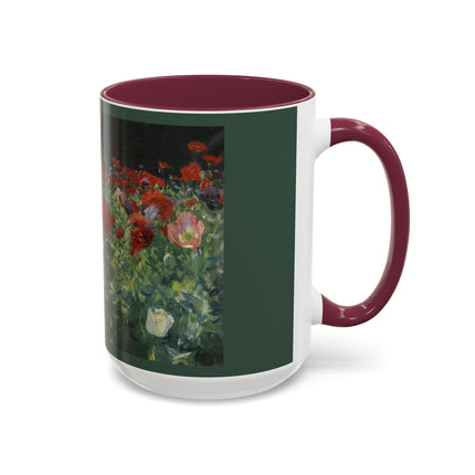 A Study of Poppies for Carnation, Lily, Lily, Rose by John Singer Sargent Colorful Mugs (11oz, 15oz)