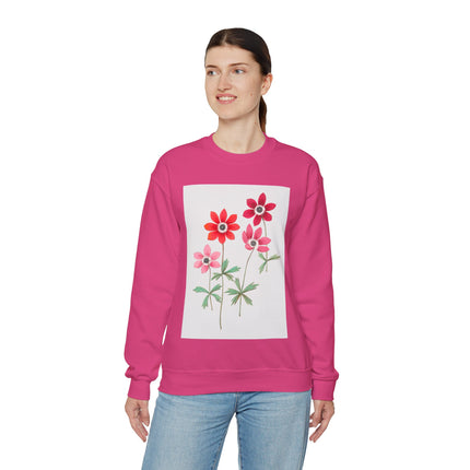Anemoon, Anemone by Anselmus Boëtius de Boodt Heavy Blend™ Crewneck Sweatshirt