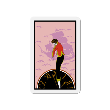 Woman Waiting for her Beloved at 1:59 by Kobayashi Kaichi Die-Cut Magnets (5 Sizes)