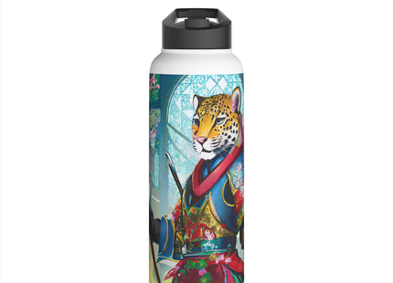 Cyberpunk Leopard Stainless Steel Water Bottle