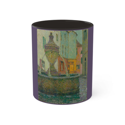 La Fontaine, Saint-Paul De Vence by Henri Le Sidaner Colorful Mug