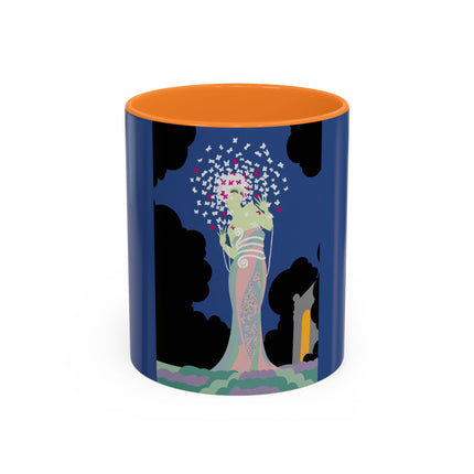 Butterfly Enchantress Colorful Mugs – Ethereal Art Deco Magic & Transformation