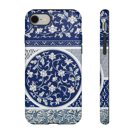 Blue Flower Pattern by Owen Jones Phone Cases