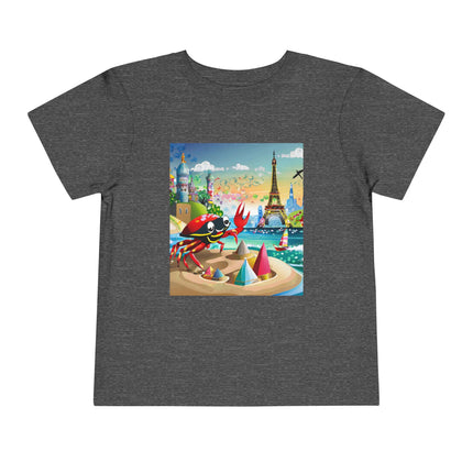 Crab Architect Toddler Short Sleeve Tee