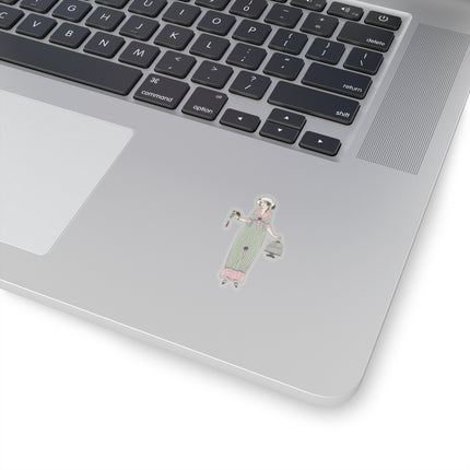 Robe de linon (Linen Dress) by Charles Martin Kiss-Cut Stickers (4 Sizes)