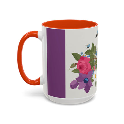 Bluebird & Butterfly Colorful Mugs – Spring Harmony & Delicate Beauty