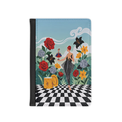 🌹🎭 The Lady Of The Little Dancer Passport Cover – Art Deco Floral Fantasy
