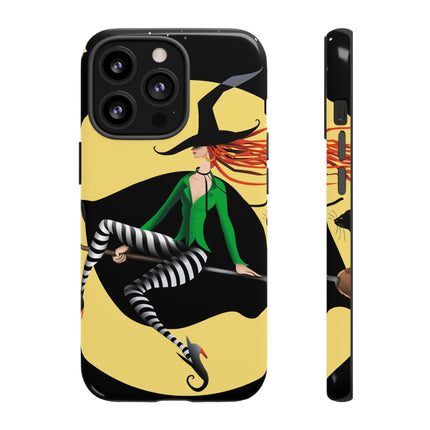 A Witch’s Moonlit Flight Phone Cases