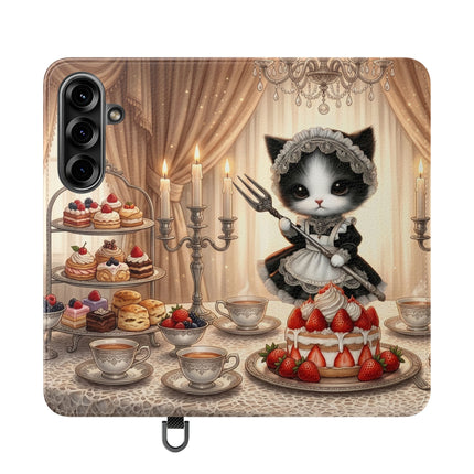 🍓🐱 The Patisserie Kitten Flip Case – Sweet Charm & Storybook Delight