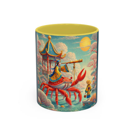 The Celestial Crab Navigator Colorful Mugs (11oz, 15oz)