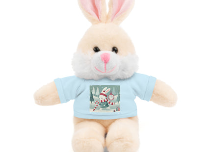 Candy Cane Timekeeper Bunny Stuffed Animals with Tee