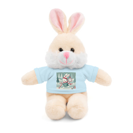 Candy Cane Timekeeper Bunny Stuffed Animals with Tee