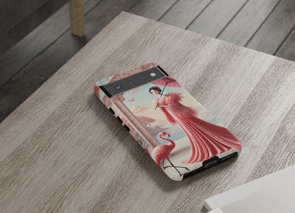 Petals, Porcelain, and Flamingos Phone Cases