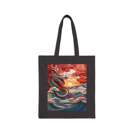 Emergence of the Dragon Cotton Canvas Tote Bag
