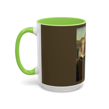 American Gothic by Grant Wood Colorful Mugs (11oz, 15oz)