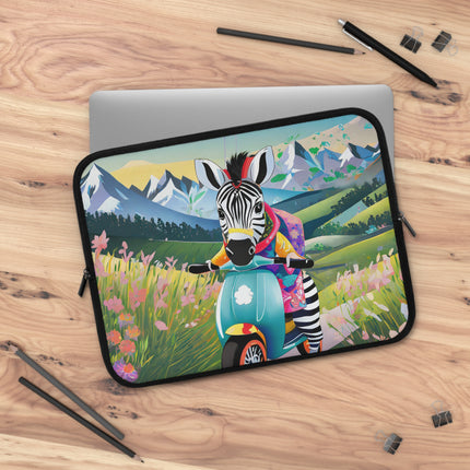Stripes on Wheels Laptop Sleeve