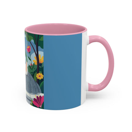 The Lady Of The Secret Garden Colorful Mugs – Art Deco Botanical Elegance