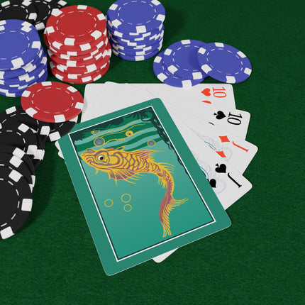 Golden Serenity Playing Cards