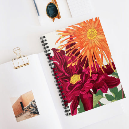 Dahlia by Tanigami Kônan Spiral Notebook - Ruled Line