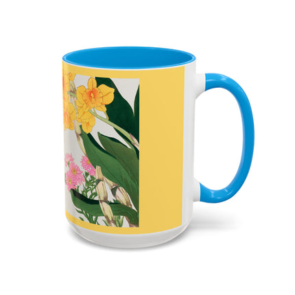 Golden Bow Orchid by Tanigami Kônan Colorful Mugs (11oz, 15oz)