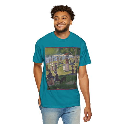 A Sunday on La Grande Jatte by Georges Seurat Unisex Garment-Dyed T-shirt