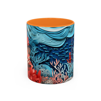 Enchanting Underwater Scene Colorful Mugs (11oz, 15oz)