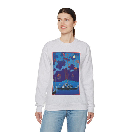 Fireworks in Venice by George Barbier Heavy Blend™ Crewneck Sweatshirt