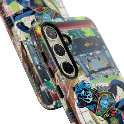 Cyber Panther's Hunt Phone Cases
