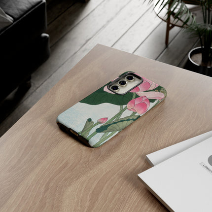 Blooming Lotus Flowers by Ohara Koson Phone Cases
