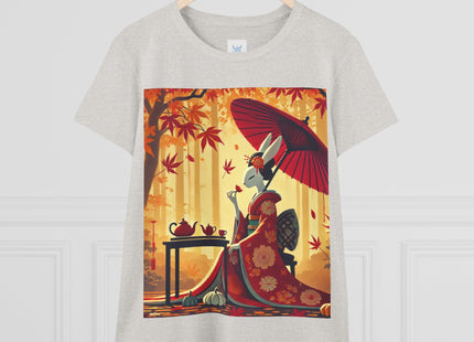 Theatrical Harvest Rabbit Women's Midweight Cotton Tee