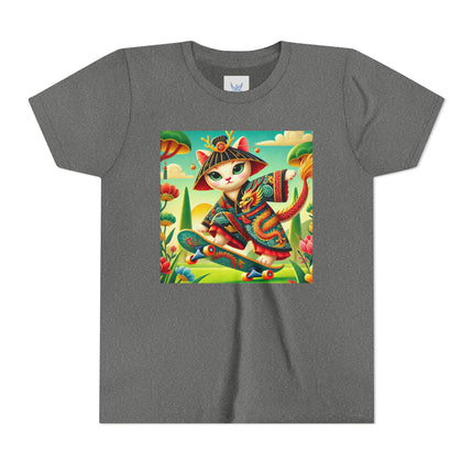 Dragon Dance on Wheels Youth Short Sleeve Tee
