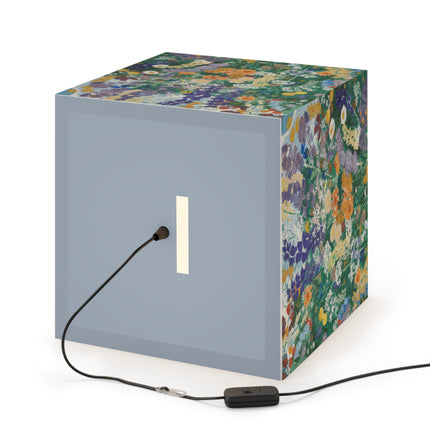 Flowers on the Mountain by August Babberger Light Cube Lamp